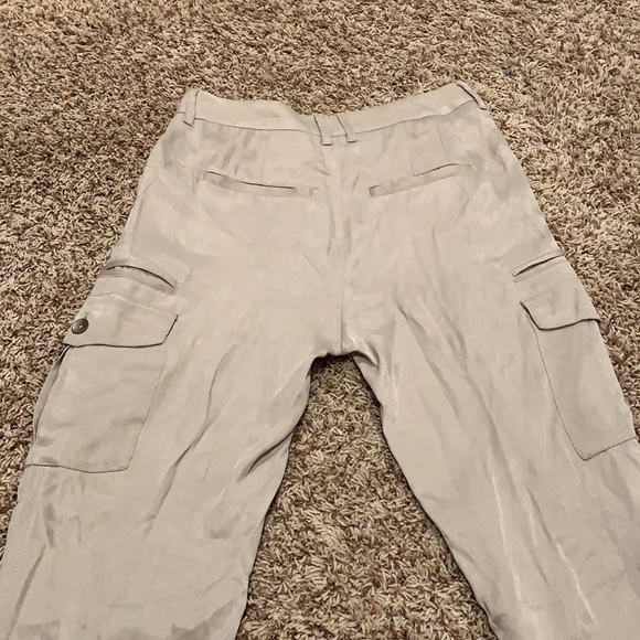 Free People Tan Sateen Pants - Women’s Size 0 - Picture 3 of 10